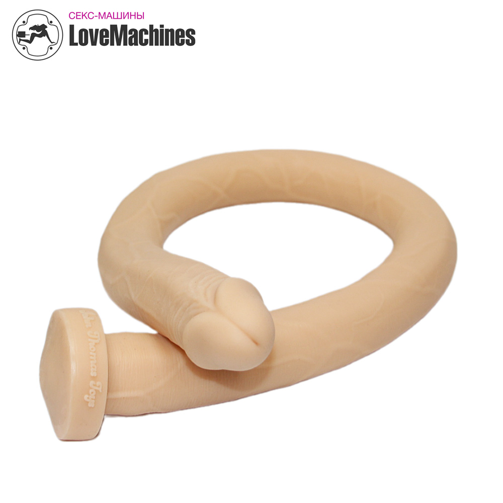 Анальная змея SUPER LONG DONG телесный силикон, 95 см