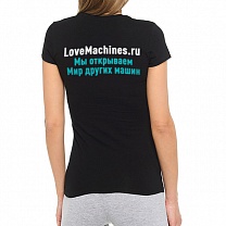 Женская фирменная футболка LoveMachines
