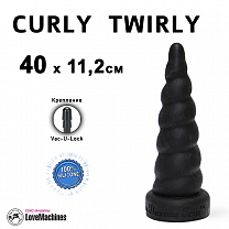Фаллоимитатор CURLY TWIRLY спиральный Vac-U-Lock силикон, 40 см